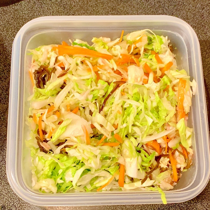 【常備菜】無限!キャベツとツナの塩昆布【幼児OK】